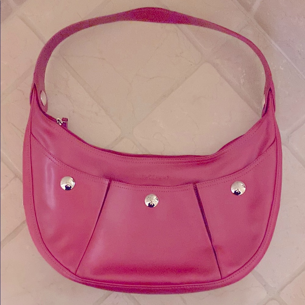 Rare Pink Longchamp Hobo Purse